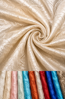 Crush Charmeuse Satin Fabric by the Yard Soft Silky Crush Bichon Fabric 54" Wide