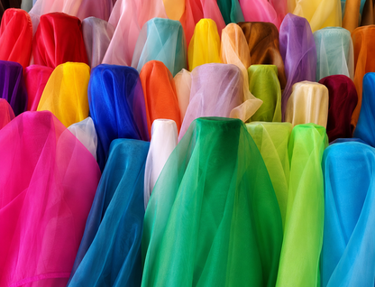 Crystal Organza Fabric by the Yard & Wholesale Bolt 60" Wide 100% Polyester