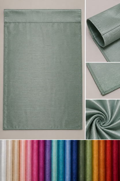 Faux Dupioni Silk Event Drapery Panels 100% Polyester Custom Event Curtains