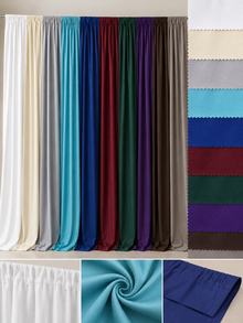 IFR Extra Wide Visa Polyester Event Drapery Panels 10ft Wide 100% Polyester