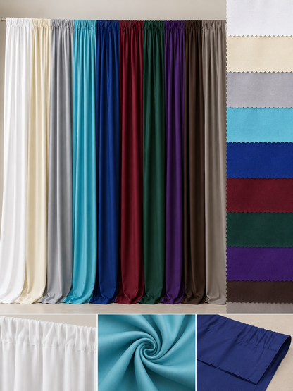IFR Extra Wide Visa Polyester Event Drapery Panels 10ft Wide 100% Polyester