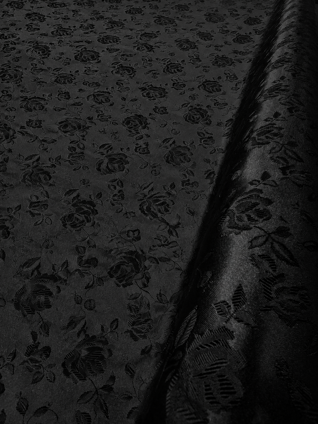Floral Satin Jacquard Fabric by the Yard 60" Wide Isabella Rose Design