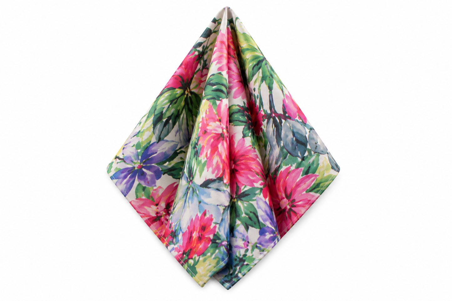 Flower Blossom Floral Satin Table Napkins for Weddings & Events