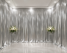 Foil Spandex Metallic Lame Event Drapery Panels for Events, Weddings, and Decor