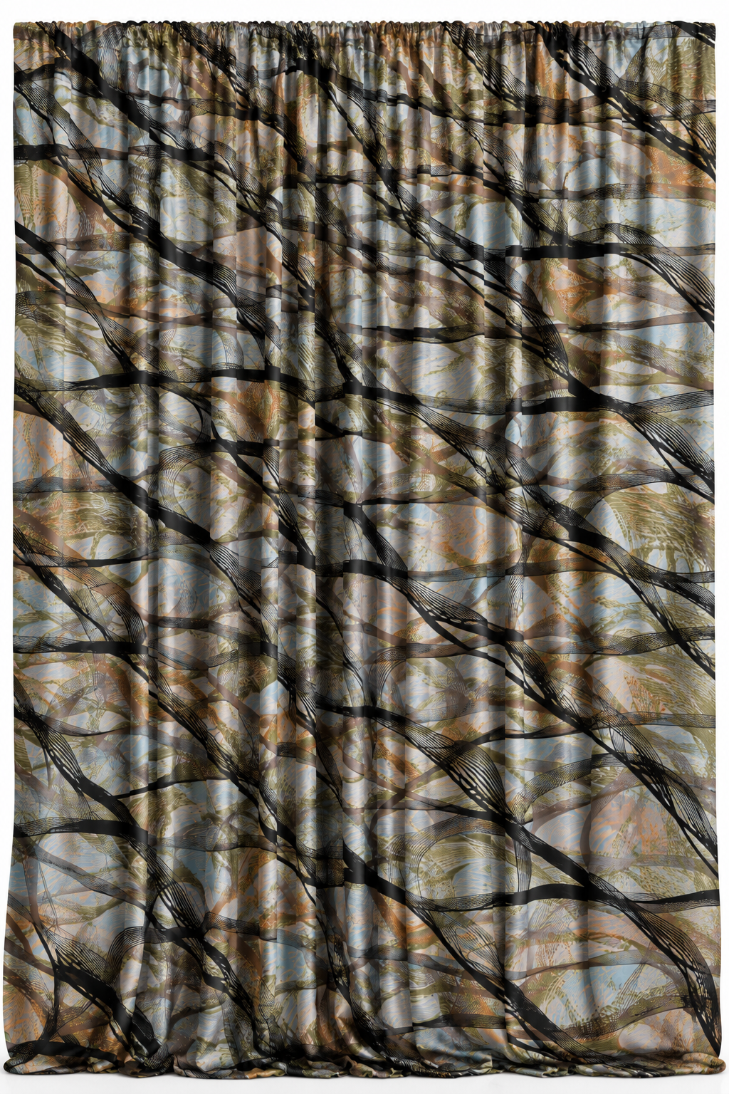 Galaxy Abstract Satin Event Drapery Panels for Events, Parties & Decor