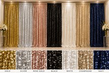Gatsby Sequin Event Drapery Panels All-Over Sewn Sequins in Multiple Colors