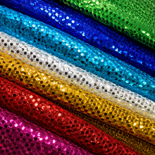 6mm Confetti Dot Sequin Fabric by the Yard 45" Wide in Multiple Colors