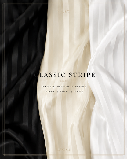 Bridal Satin 1" Tuxedo Stripe Fabric by the Yard & Wholesale Bolt 60" Wide