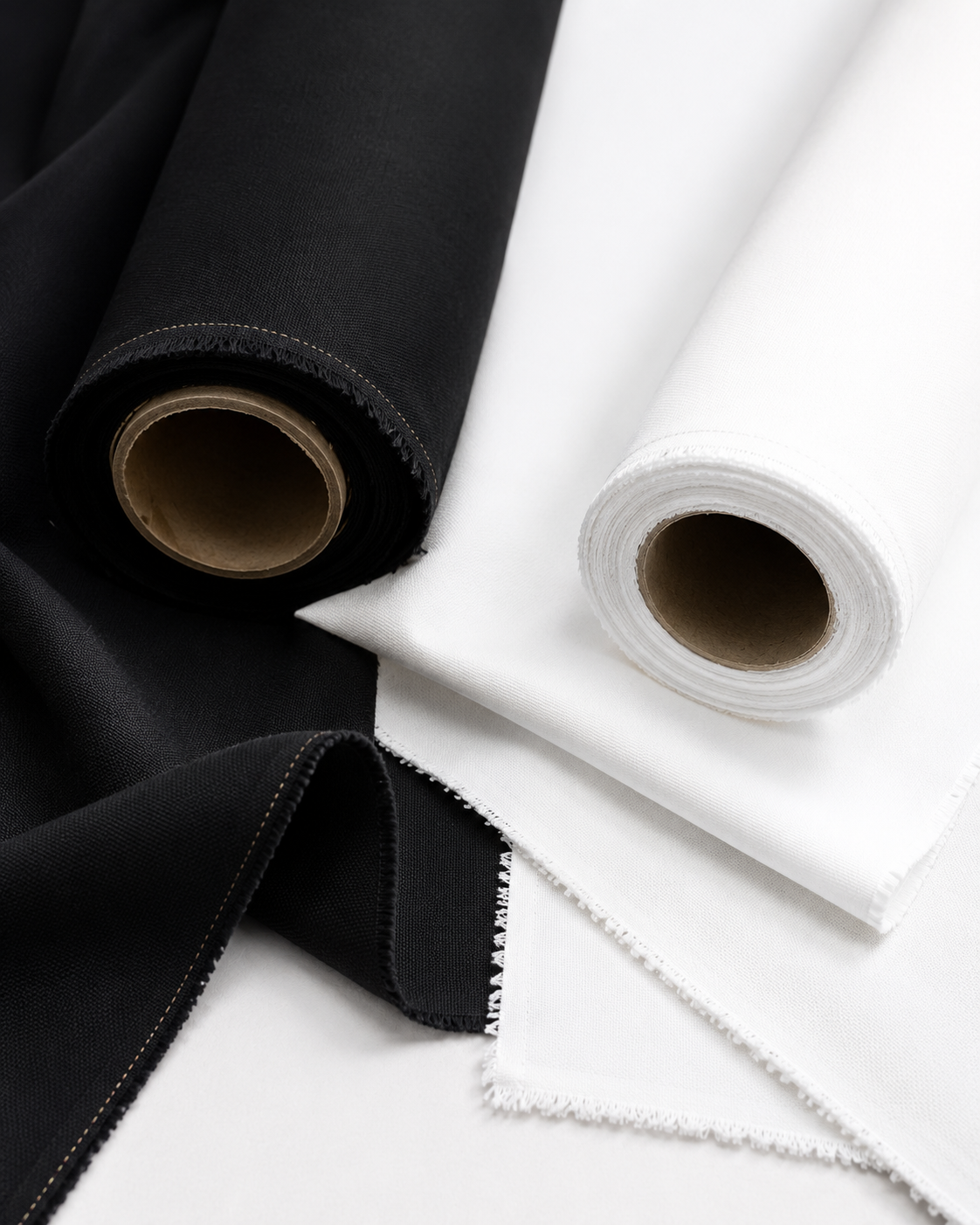 10 oz 100% Cotton Canvas Fabric by the Yard in Black and White