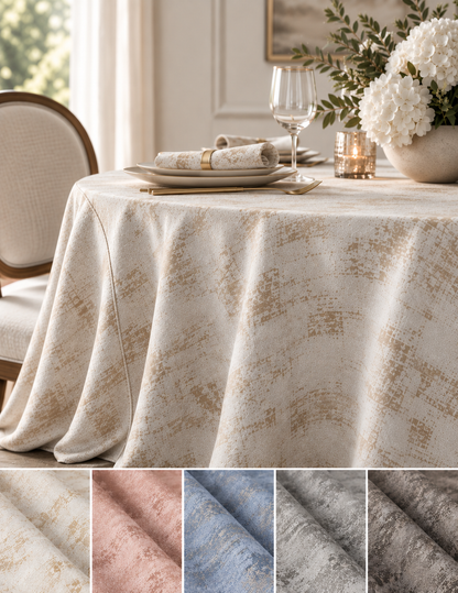 Holland Metallic Velvet Table Linens & Tablecloths Multiple Colors