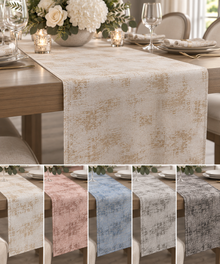 Holland Metallic Velvet Table Runners Multiple Colors for Weddings & Events