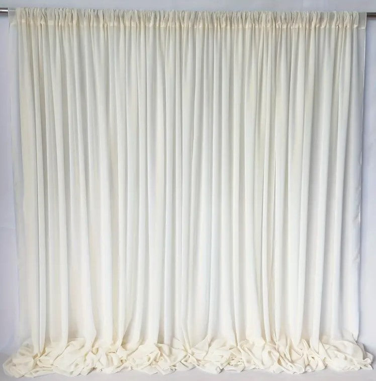 IFR Chiffon Fabric Event Drapery Panels | 100% Polyester Chiffon Fabric Curtains | Multiple Colors |