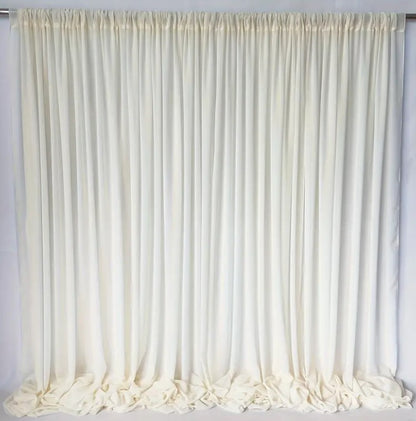 IFR Chiffon Fabric Event Drapery Panels | 100% Polyester Chiffon Fabric Curtains | Multiple Colors |