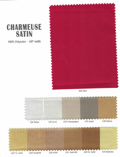 Charmeuse Satin Table Linens, Table Overlays, Table Drapes and Banquets | Multiple IFR Satin Colors |