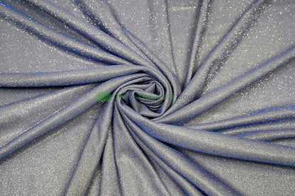 Spandex Glimmer Knit Fabric by the Yard | 56" Wide | Metallic Glitter Spandex Knit Fabric | 2 Way Stretch |