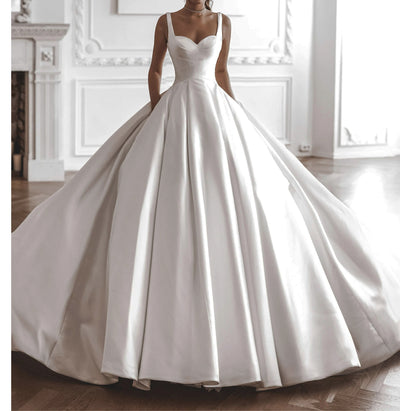 Mikado Satin Fabric by the Yard | 60" Wide | 100% Polyester | White, Burgundy, Royal, Black |