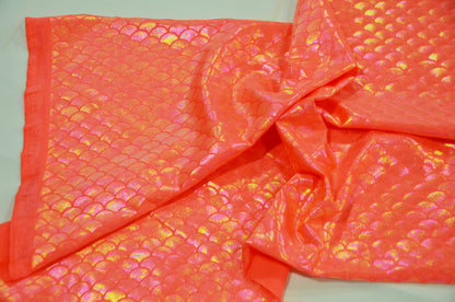 Paradise Mermaid Hologram Spandex Fabric | Fish Scale Spandex Dancewear Fabric | 60" Wide |