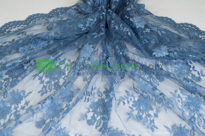 Chantilly Lace Fabric by the Yard Lightweight Sheer Floral Bridal & Evening Wear