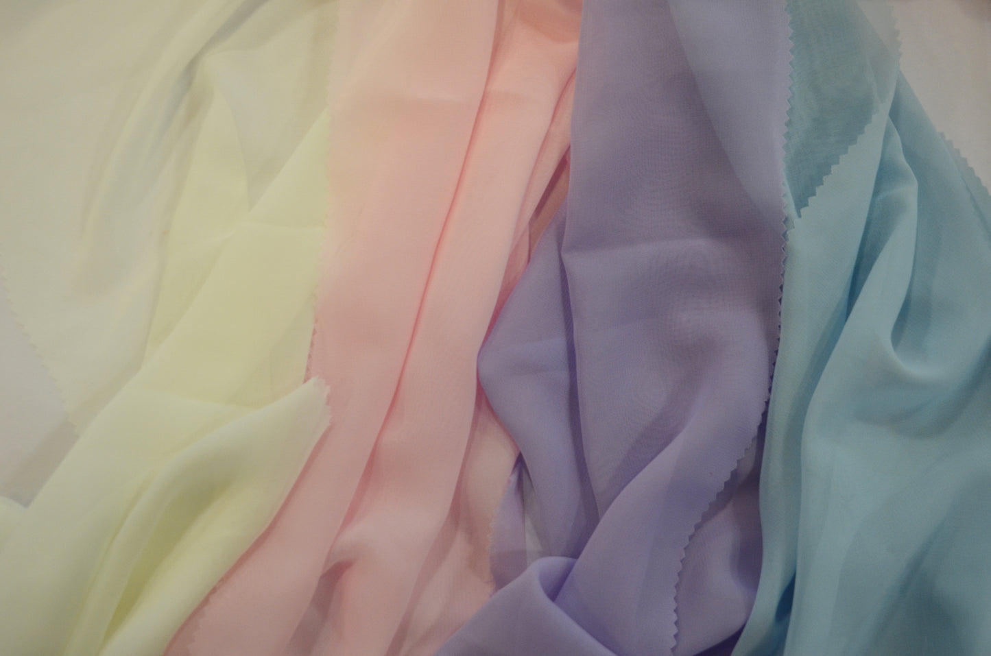 IFR Chiffon Fabric by the Yard & Wholesale Bolt | 100% Polyester Chiffon Fabric | Multiple Colors |
