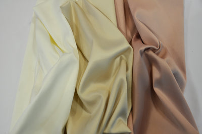 Stretch Lamour Satin Fabric by the Yard | Stretch Matte Satin | Stretch Duchess Satin Fabric for Bridal, Wedding, Costumes |