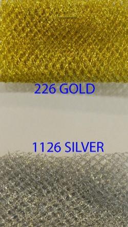 Metallic Fish Net Fabric by the Yard | 58" Wide |