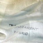 IFR Crush Sheer Voile Fabric by the Yard | 108" Wide | White Ivory Butter |