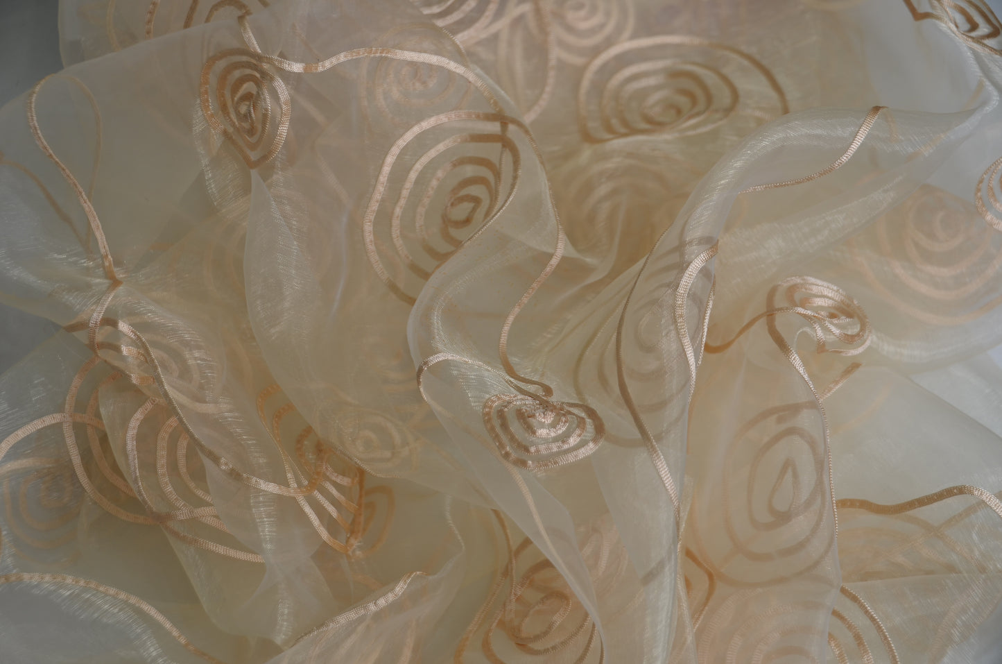 Donatello Organza Embroidery Fabric by the Yard | Multiple Colors | 54" Wide |
