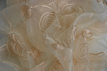 Donatello Organza Embroidery Fabric by the Yard | Multiple Colors | 54" Wide |