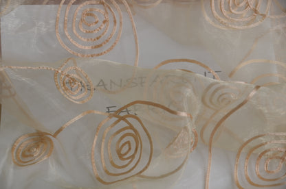Donatello Organza Embroidery Fabric by the Yard | Multiple Colors | 54" Wide |