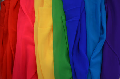 Imitation Silk Chiffon Fabric by the Yard | Feels Like Silk, Washes Like Polyester | 43" Wide | 100% Polyester |