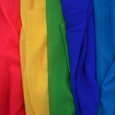 Imitation Silk Chiffon Fabric by the Yard | Feels Like Silk, Washes Like Polyester | 43" Wide | 100% Polyester |