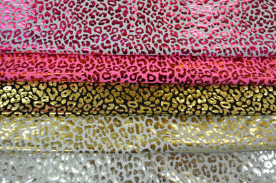Cheetah Kiss Hologram Spandex Fabrics | Cheetah Print Spandex Fabric | 60" Wide | Dancewear Fabric |