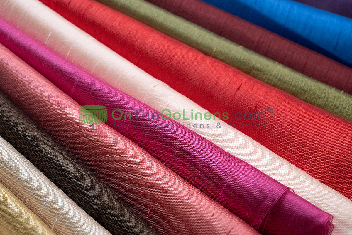 IFR Polyester Dupioni Fabric 120" Wide Extra Wide Silk Look 100% Polyester