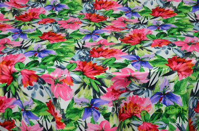 Flower Blossom Event Drapery Panels | Floral Satin Curtains |