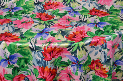 Flower Blossom Table Runner | Floral Satin Table Runner |