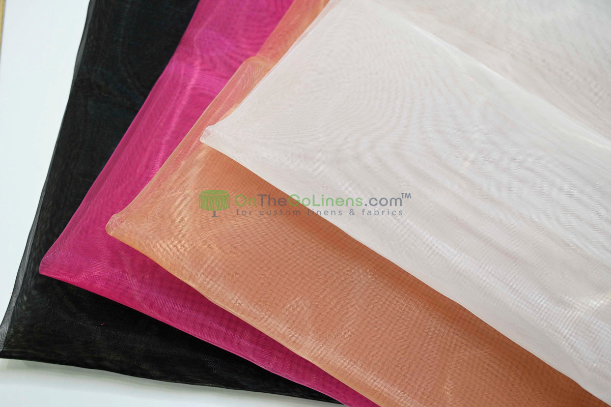 Stiff Horsehair Crinoline Fabric | Frances Hard Net | 60” Wide for Dresses, Hats & Décor