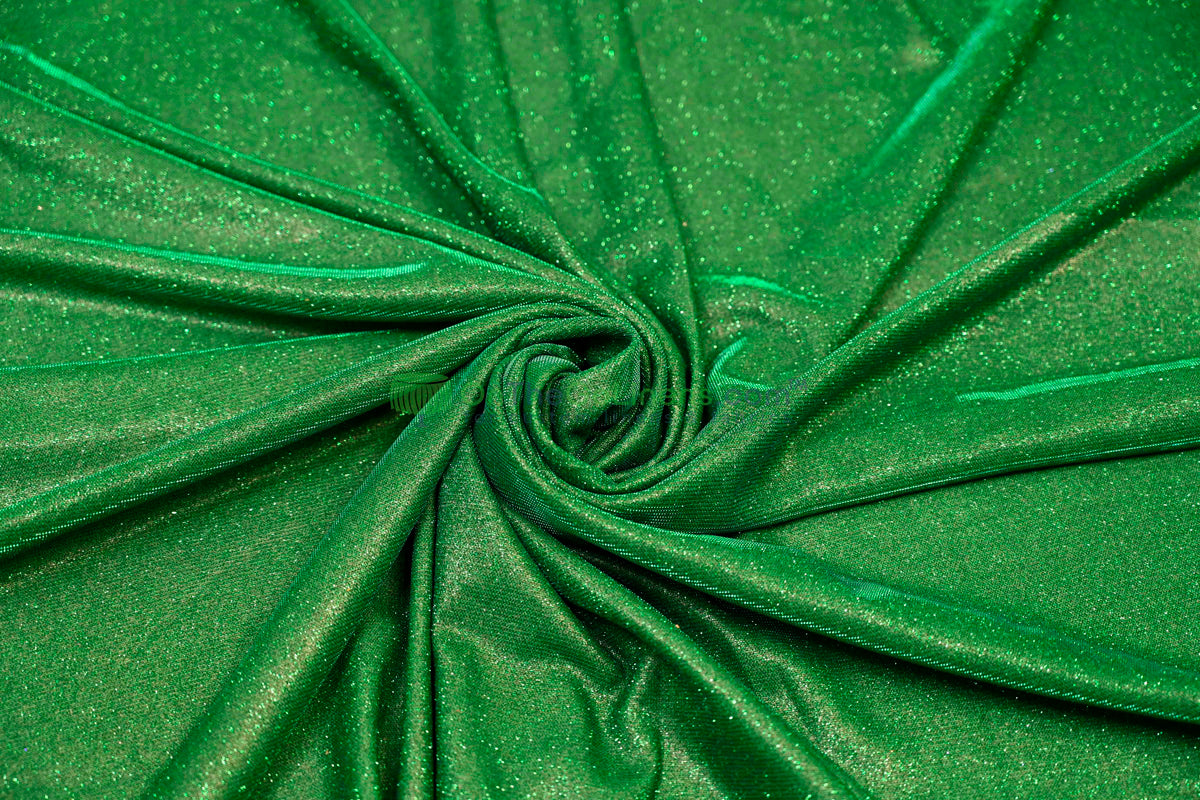 Spandex Glimmer Knit Fabric by the Yard | 56" Wide | Metallic Glitter Spandex Knit Fabric | 2 Way Stretch |