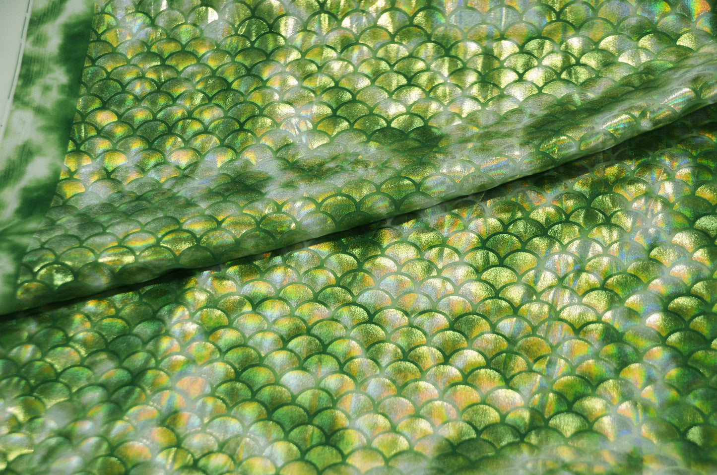 Paradise Mermaid Hologram Spandex Fabric | Fish Scale Spandex Dancewear Fabric | 60" Wide |
