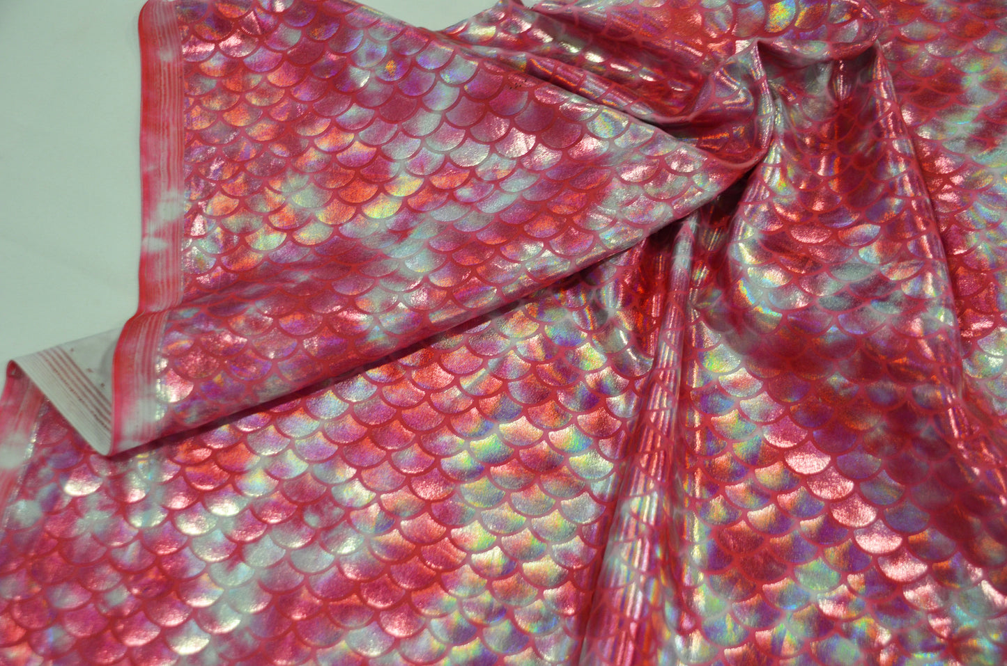 Paradise Mermaid Hologram Spandex Fabric | Fish Scale Spandex Dancewear Fabric | 60" Wide |