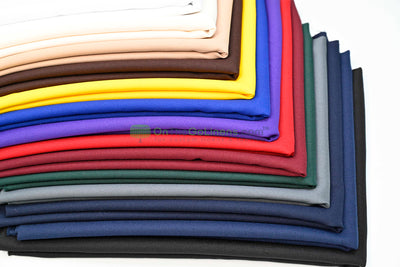 Polyester Twill Fabric by the Yard | Poly Gabardine Fabric | 58" Wide | Multiple Colors |