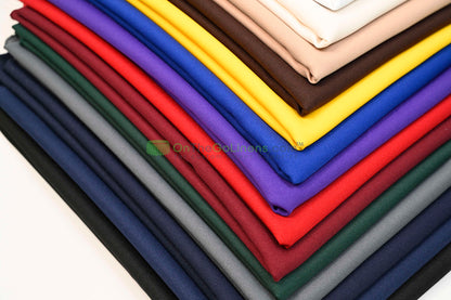 Polyester Twill Fabric by the Yard | Poly Gabardine Fabric | 58" Wide | Multiple Colors |