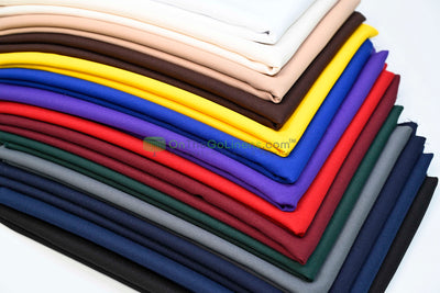 Polyester Twill Fabric by the Yard | Poly Gabardine Fabric | 58" Wide | Multiple Colors |