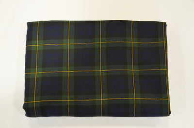 Green Blue Tartan Plaid Kilt Fabric by the Yard | Super Soft Rayon Kilt Print | Tartan Fabric |