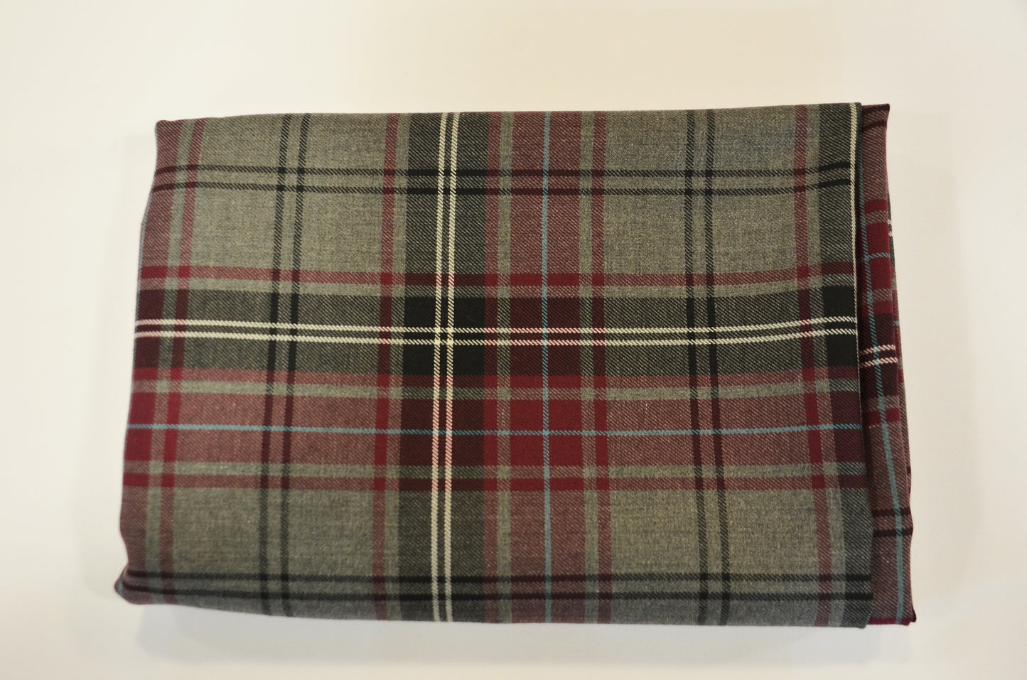Grey Tartan Plaid Kilt Fabric by the Yard | Super Soft Rayon Kilt Print | Tartan Fabric |