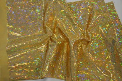 Shattered Hologram Spandex Fabric by the Yard | Dancewear Spandex Fabric | Wholesale Bolt Available | 60 Wide |