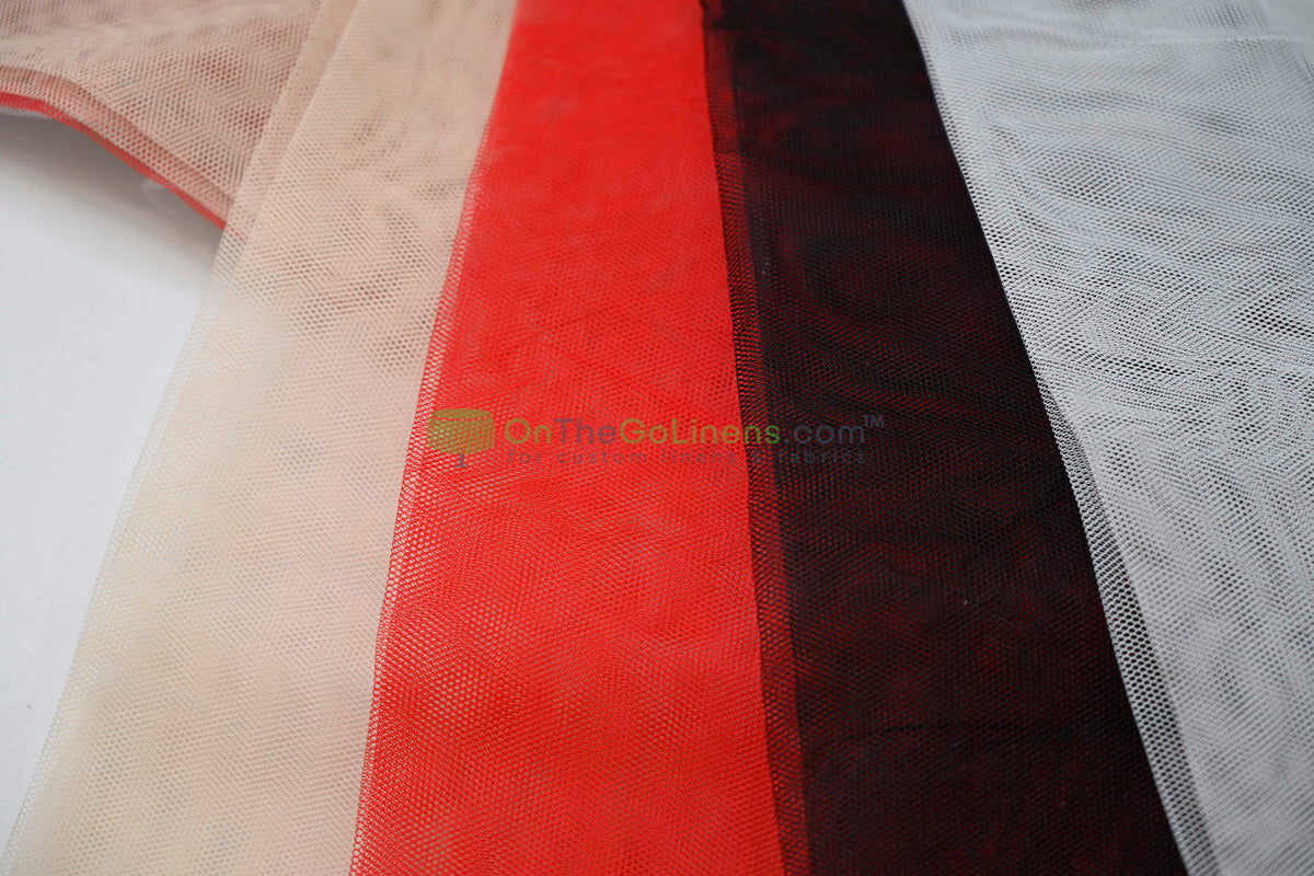 Crinoline Fabric by the yard | Hard Net Fabric | 60" Wide | Multiple Colors |