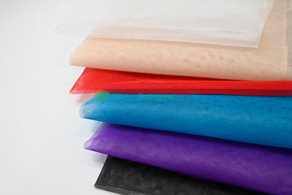 Crinoline Fabric by the yard | Hard Net Fabric | 60" Wide | Multiple Colors |