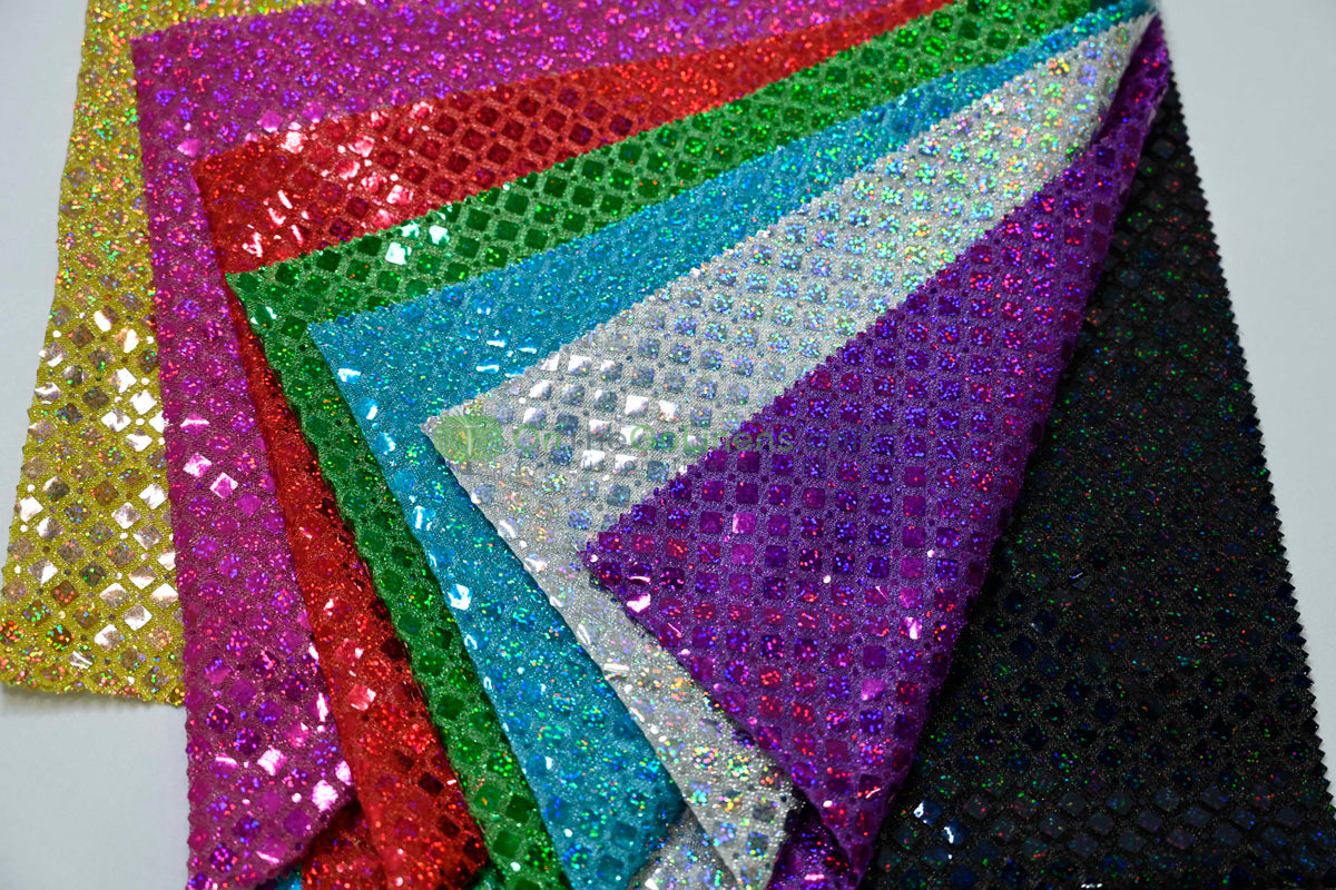 Holographic Sequin Fabric | 45” Wide | Lightweight & Flowing for Costumes, Gowns & Décor