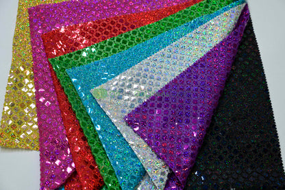 Holographic Sequin Fabric | 45” Wide | Lightweight & Flowing for Costumes, Gowns & Décor