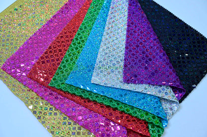 Holographic Sequin Fabric | 45” Wide | Lightweight & Flowing for Costumes, Gowns & Décor